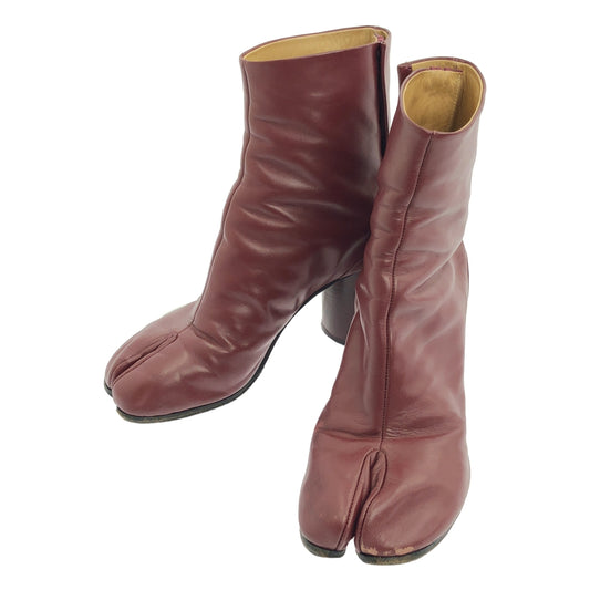 Maison Margiela / メゾンマルジェラ | Tabi タビ レザー シリンダーヒール ショートブーツ | 38 | レディース