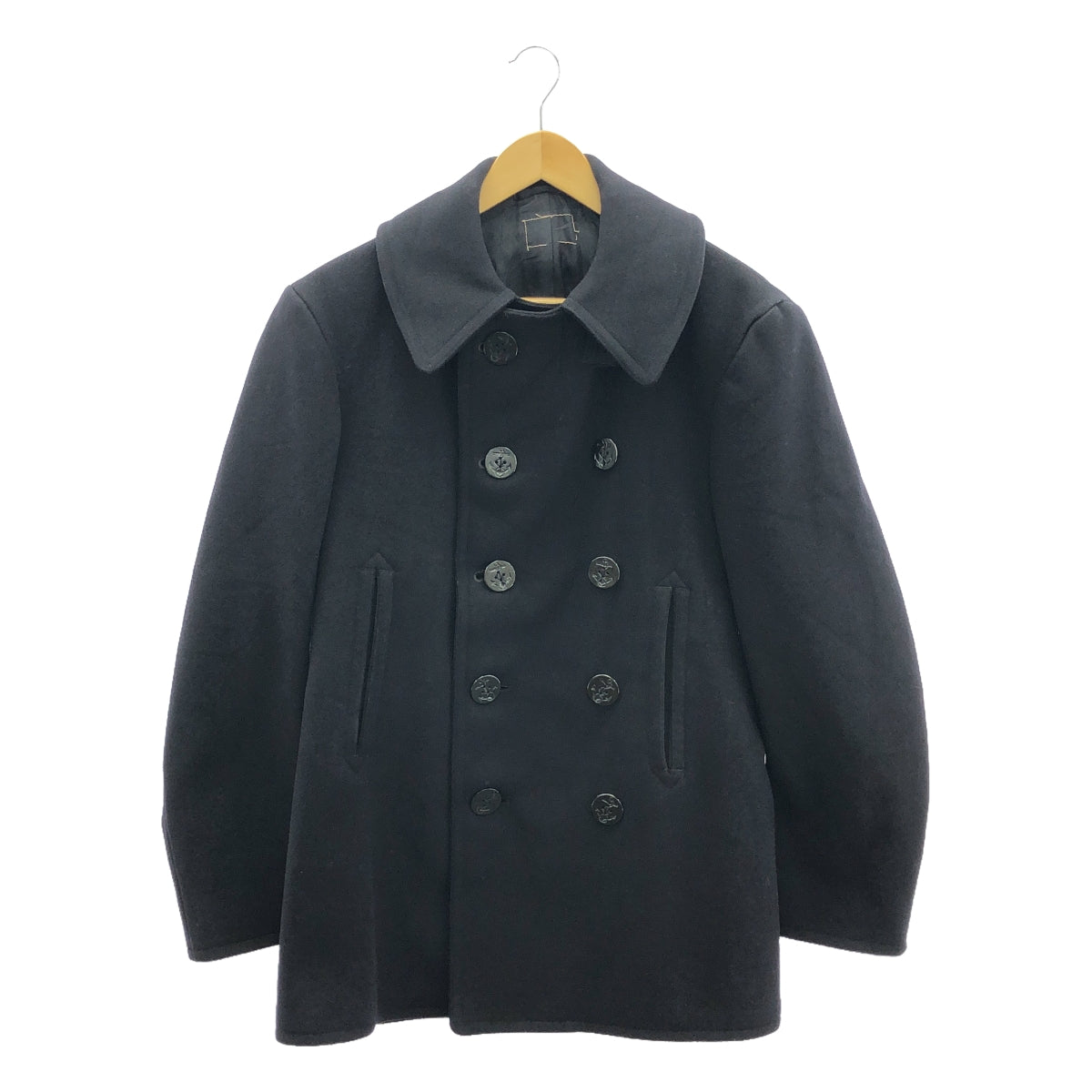 VINTAGE / Vintage clothing | Estimated 1940s~ USNAVY wool stencil pea coat | Dark navy | Men's