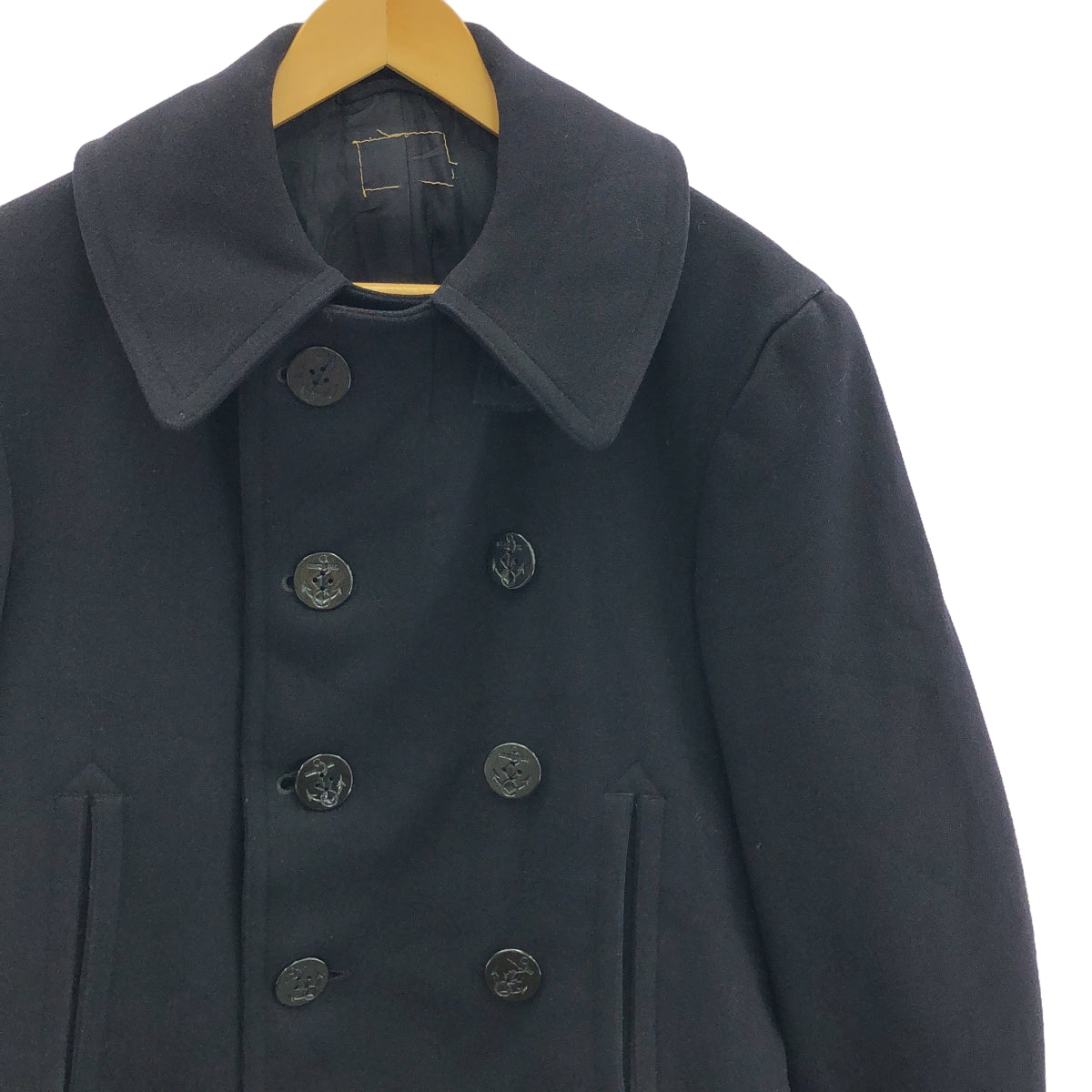 VINTAGE / Vintage clothing | Estimated 1940s~ USNAVY wool stencil pea coat | Dark navy | Men's