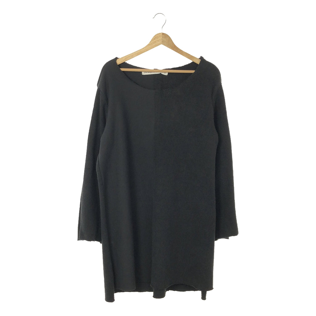 【新品】  OLUBIYI THOMAS / オルヴィトーマス | 2023SS | double panneled jumper パネル切替 クルーネックスウェット | 2 | ブラック | メンズ