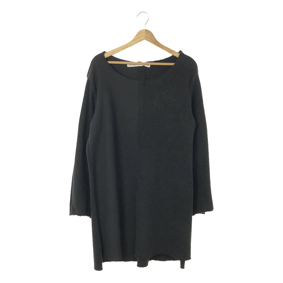 [新] OLUBIYI THOMAS | 2023SS |雙面板套頭衫 |面板切換圓領運動衫 | 2 |黑色 |男士