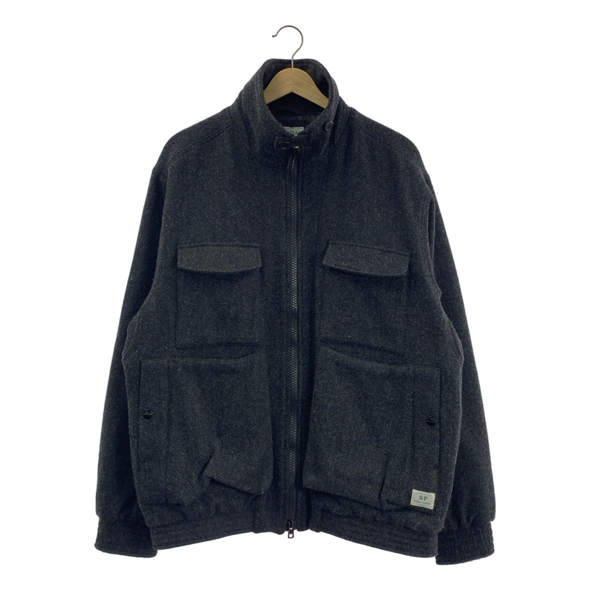 SASSAFRAS | ARMOR JACKET 羊毛人字紋護甲外套 | M 碼 | 男款