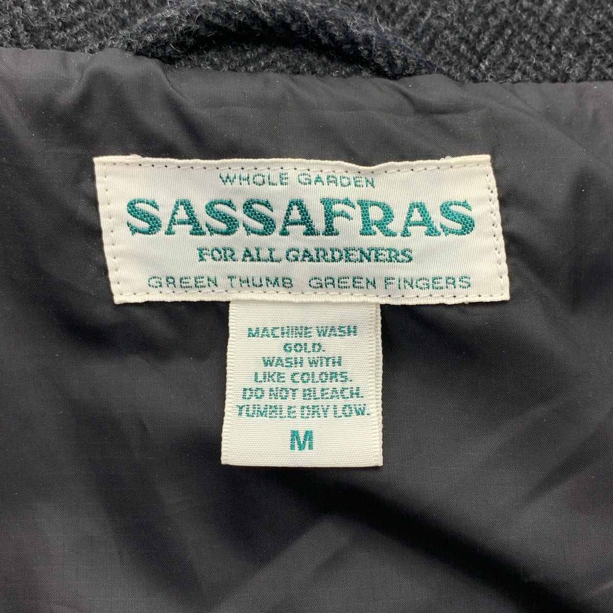 SASSAFRAS | ARMOR JACKET 羊毛人字紋護甲外套 | M 碼 | 男款