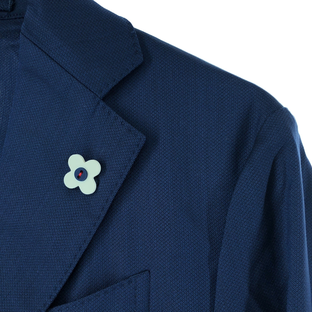 LARDINI / ラルディーニ | セットアップ ブートニエール 2B テーラードジャケット / バックウエストゴム パンツ / 収納ポーチ | 42 | メンズ