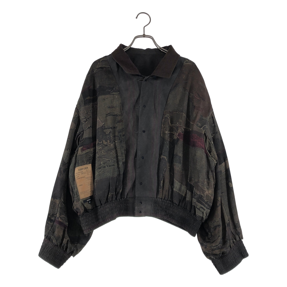 ziggy chen / ジギーチェン | 2025SS | Spread Collar Cropped Jacket / オーバーシルエット ジャケット ブルゾン | 46 | メンズ