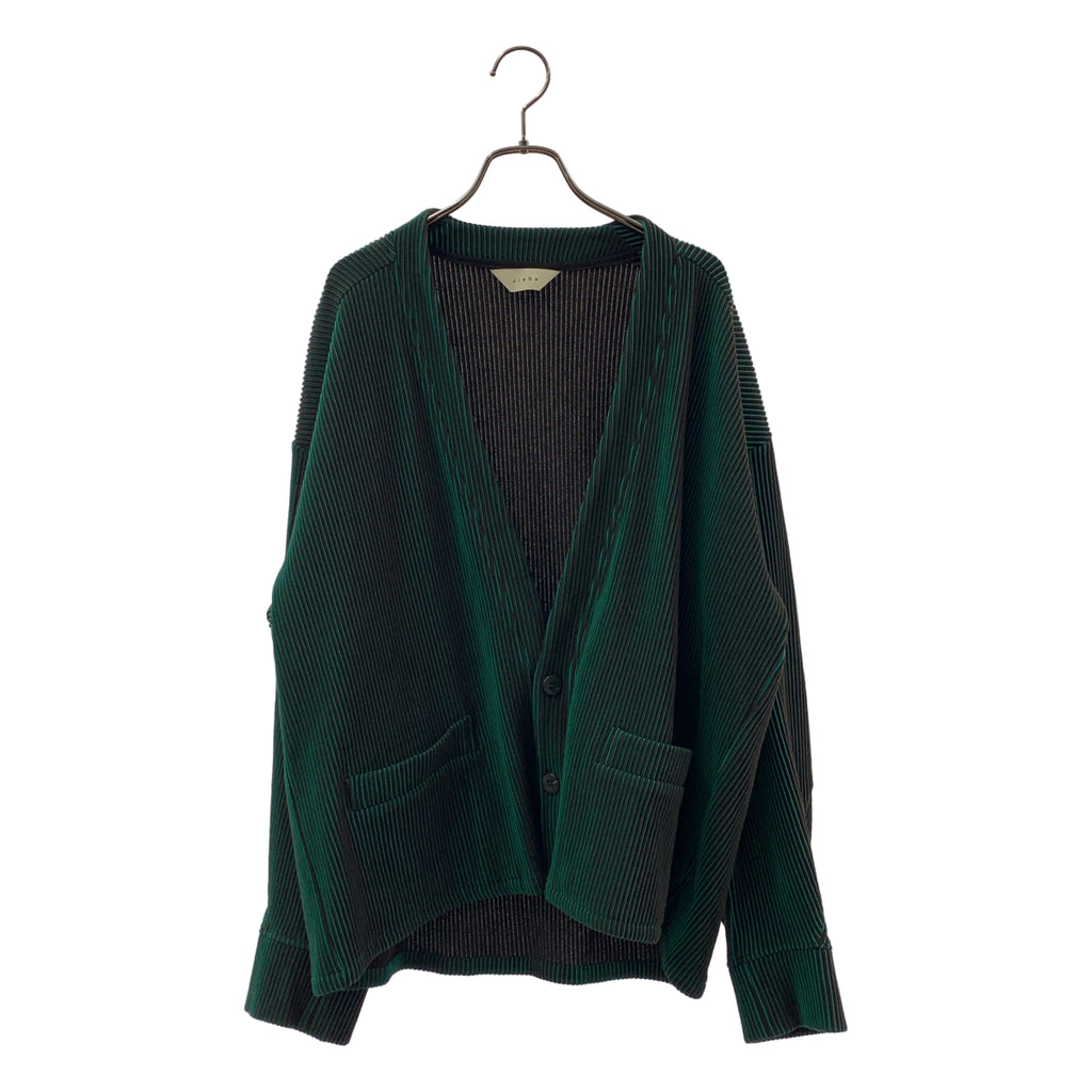 JieDa / ジエダ | RIPPLE CARDIGAN リップル カーディガン | 1 | グリーン/ブラウン | メンズ