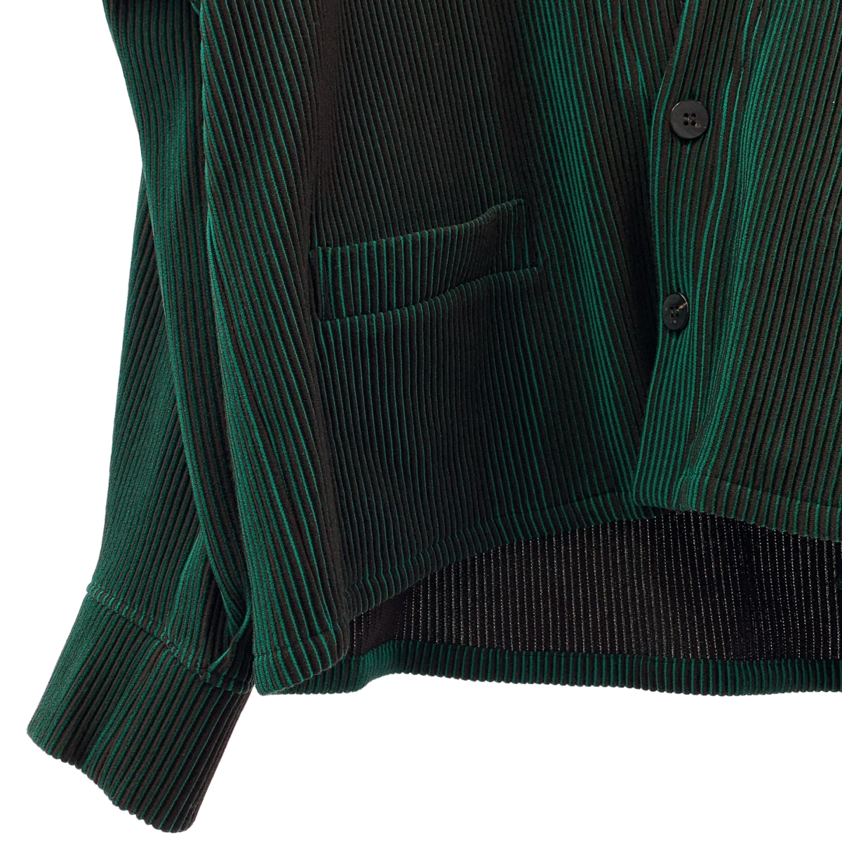 JieDa / ジエダ | RIPPLE CARDIGAN リップル カーディガン | 1 | グリーン/ブラウン | メンズ