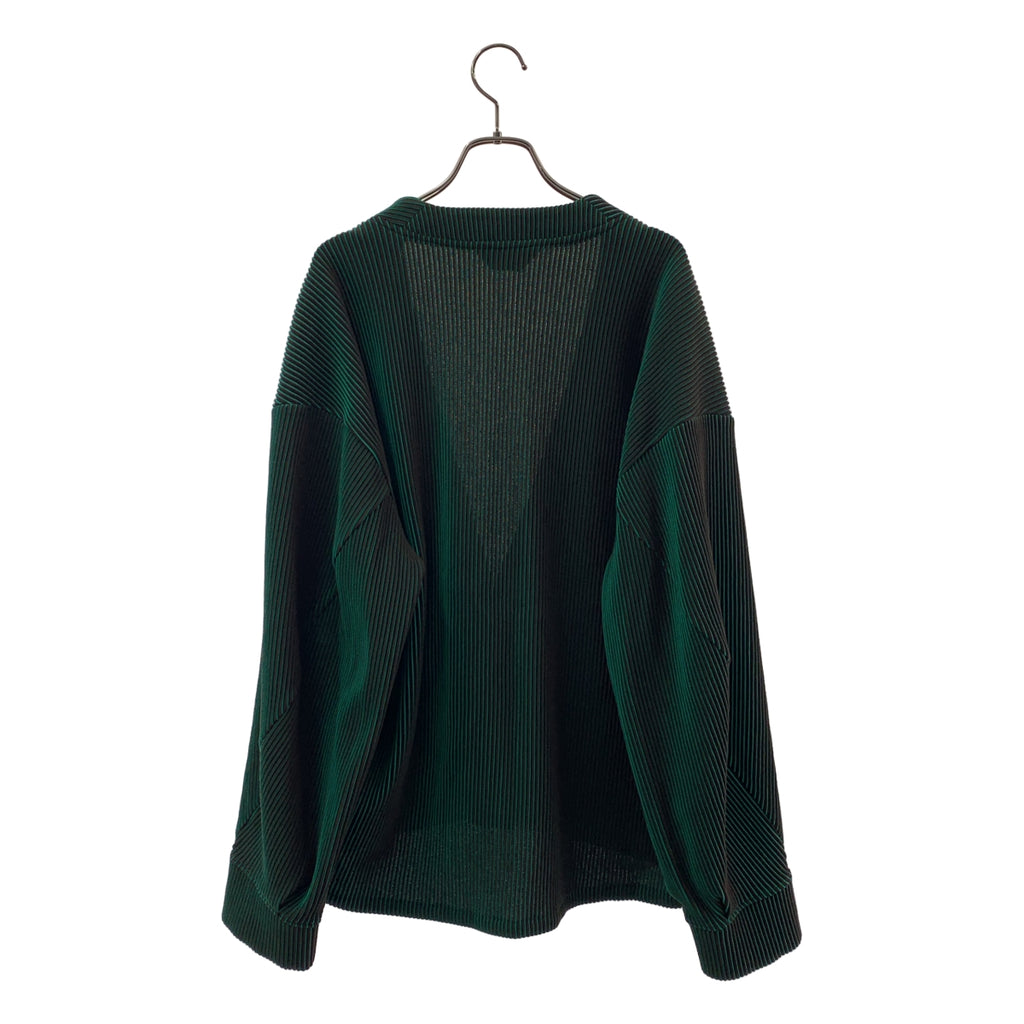 JieDa / ジエダ | RIPPLE CARDIGAN リップル カーディガン | 1 | グリーン/ブラウン | メンズ