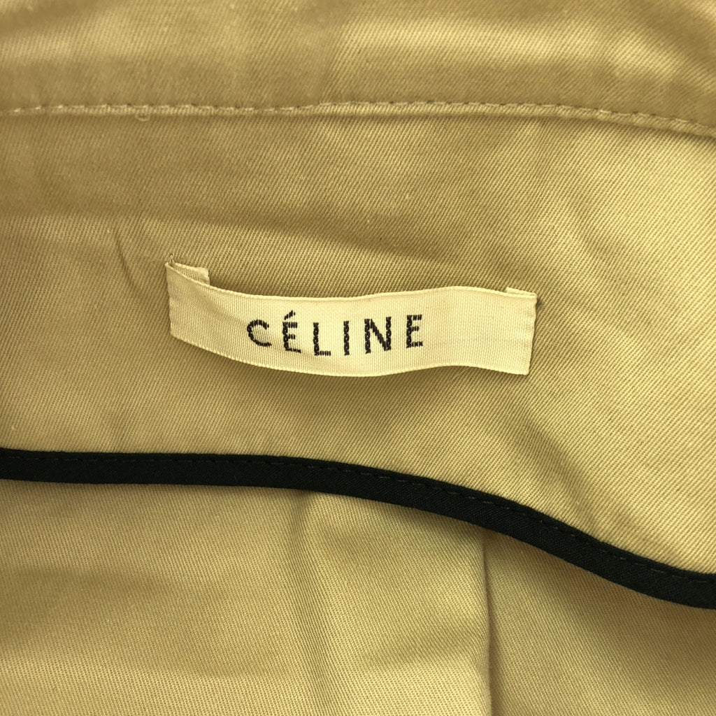 CELINE / 셀린느 | 피비기 코튼 개버딘 민소매 트렌치 코트 | 34 | 베이지 | 여성