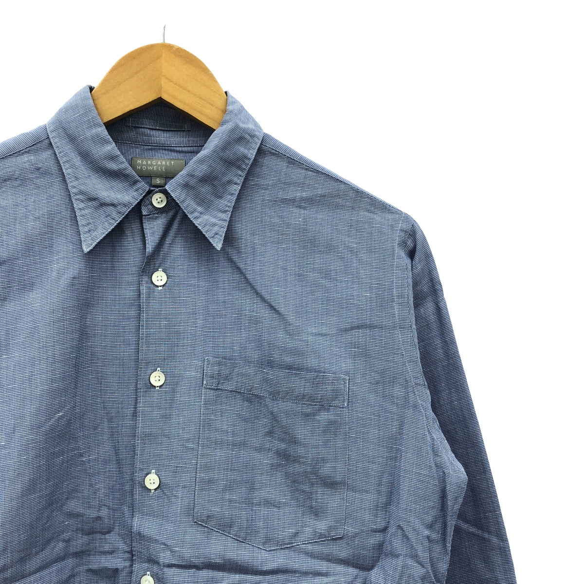 [Good Condition] MARGARET HOWELL | Standard Shirt | S | Blue | Men's