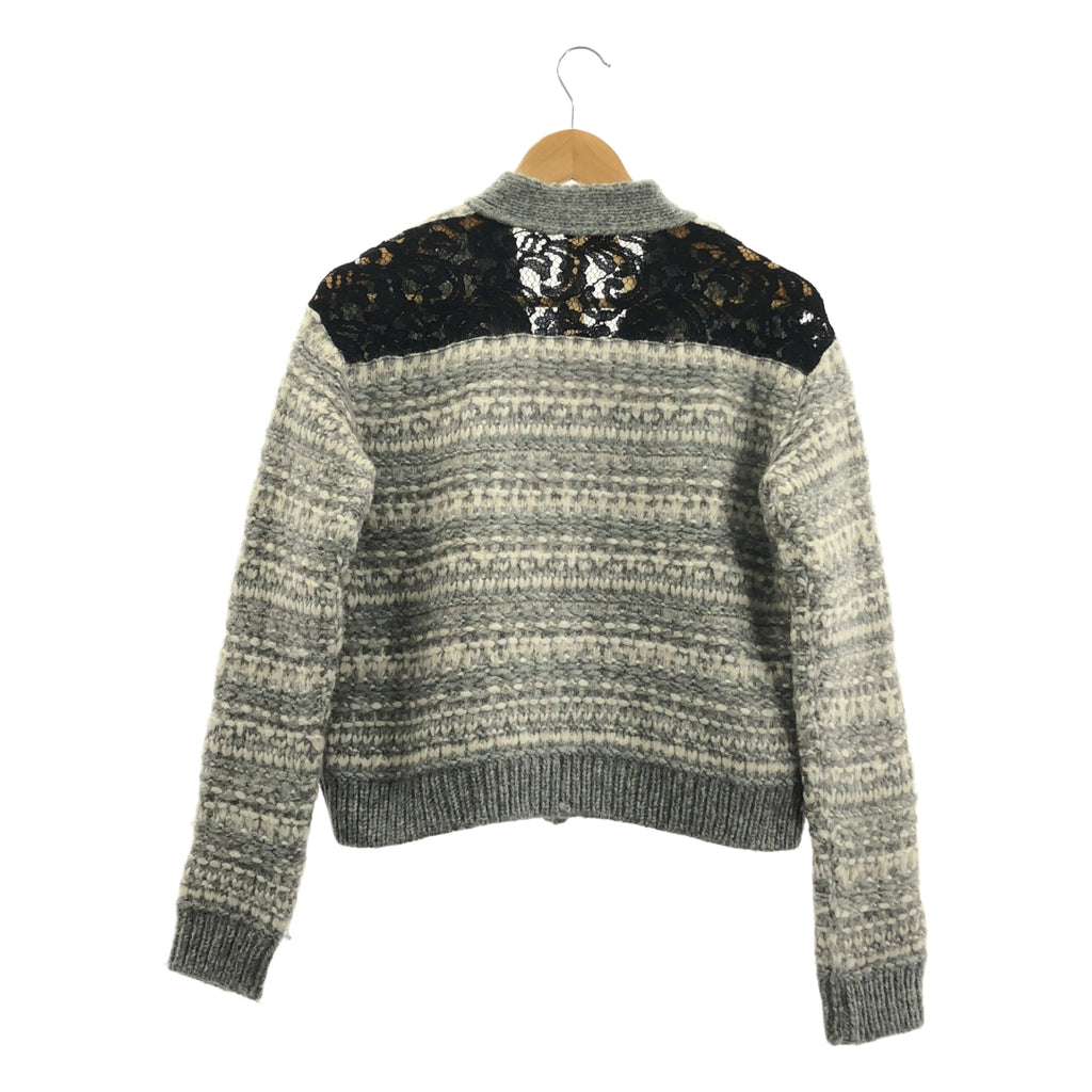 N°21 / ヌメロヴェントゥーノ | アルパカ レース 切替 カーディガン | XS | レディース