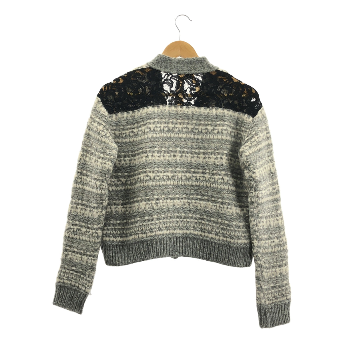 N°21 / ヌメロヴェントゥーノ | アルパカ レース 切替 カーディガン | XS | レディース