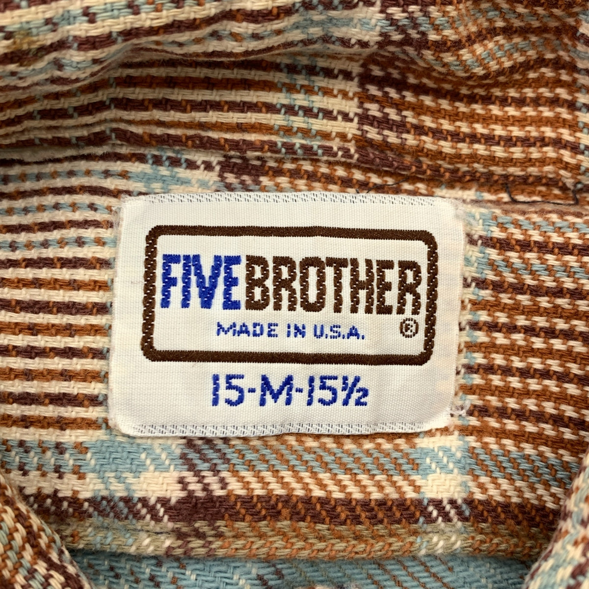 VINTAGE / ヴィンテージ古着 | 1970s | FIVE BROTHER / チェック ネルシャツ | M | メンズ