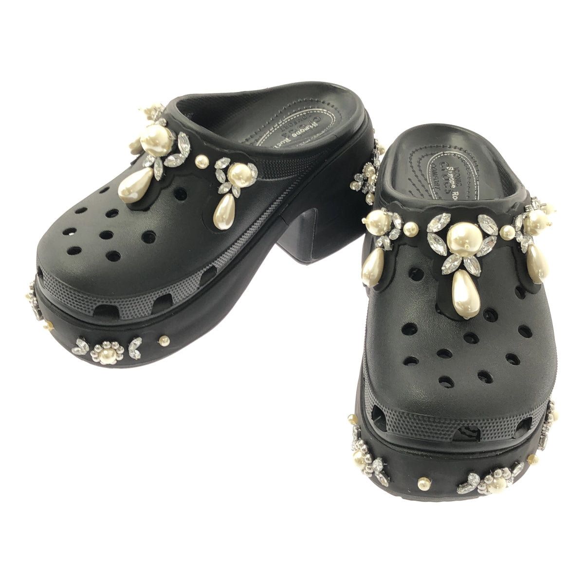 Simone Rocha | Crocs Siren 鉚釘珍珠跟涼鞋 | 8碼 | 女款