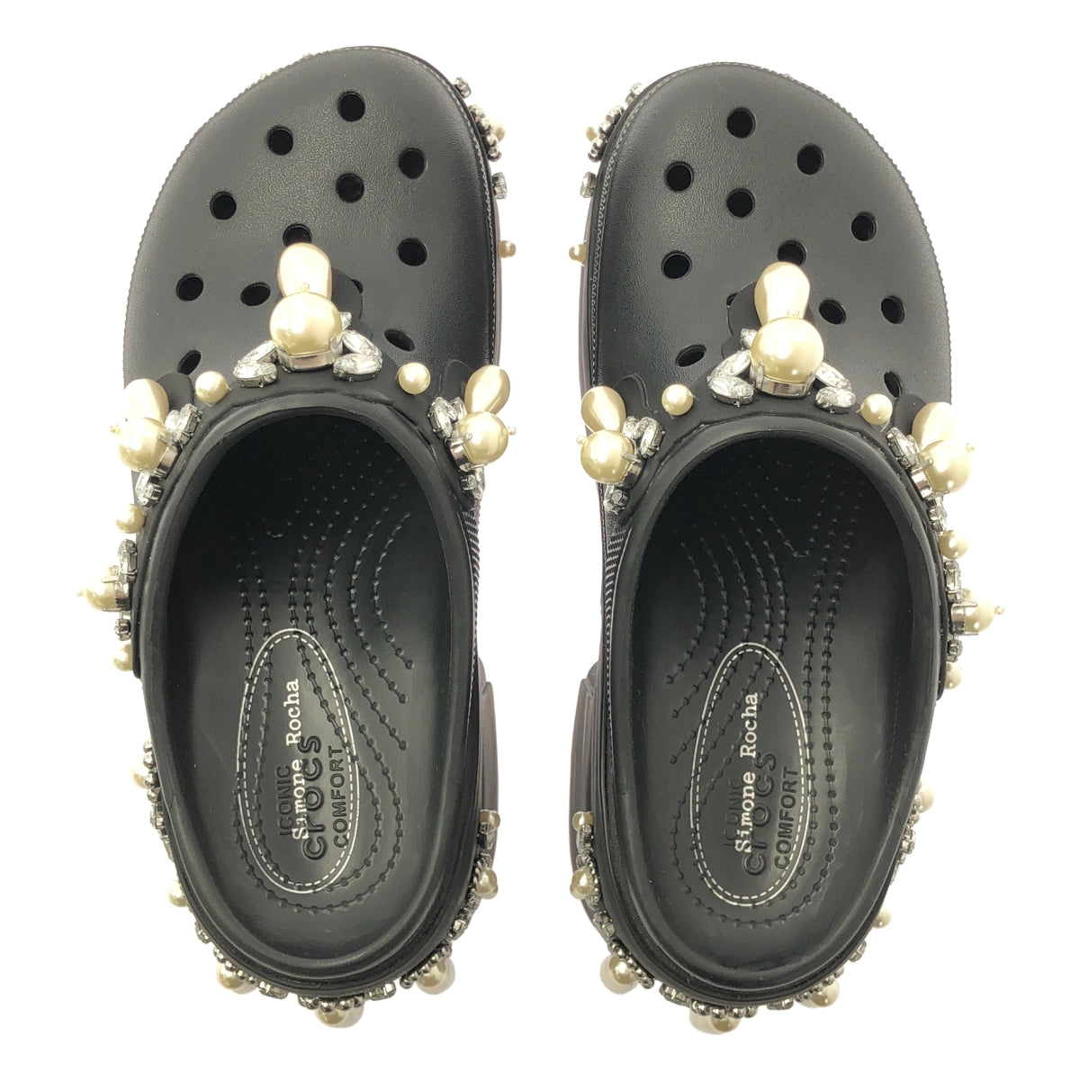 Simone Rocha | Crocs Siren 鉚釘珍珠跟涼鞋 | 8碼 | 女款
