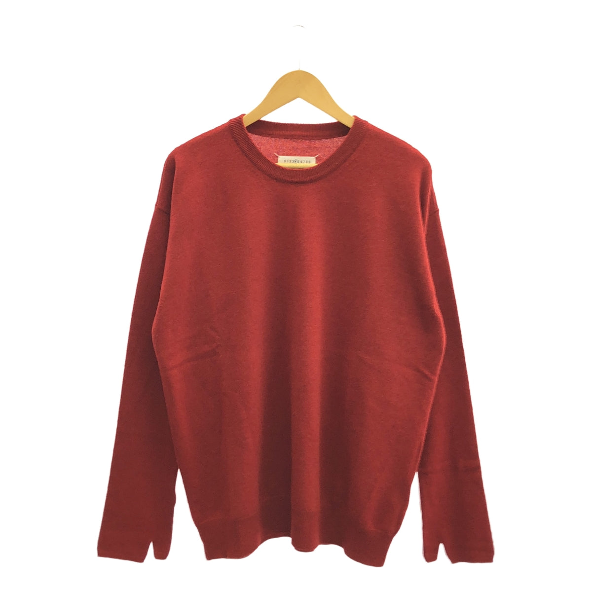 [狀況良好] Maison Margiela | 2020AW | 羊絨混紡圓領針織衫 | M | 紅色 | 女款