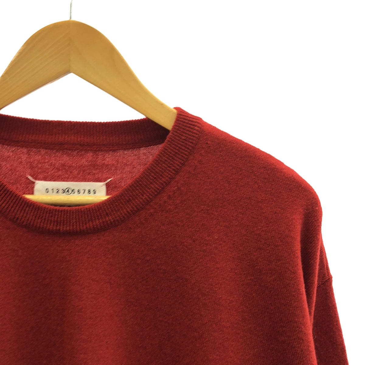 [狀況良好] Maison Margiela | 2020AW | 羊絨混紡圓領針織衫 | M | 紅色 | 女款