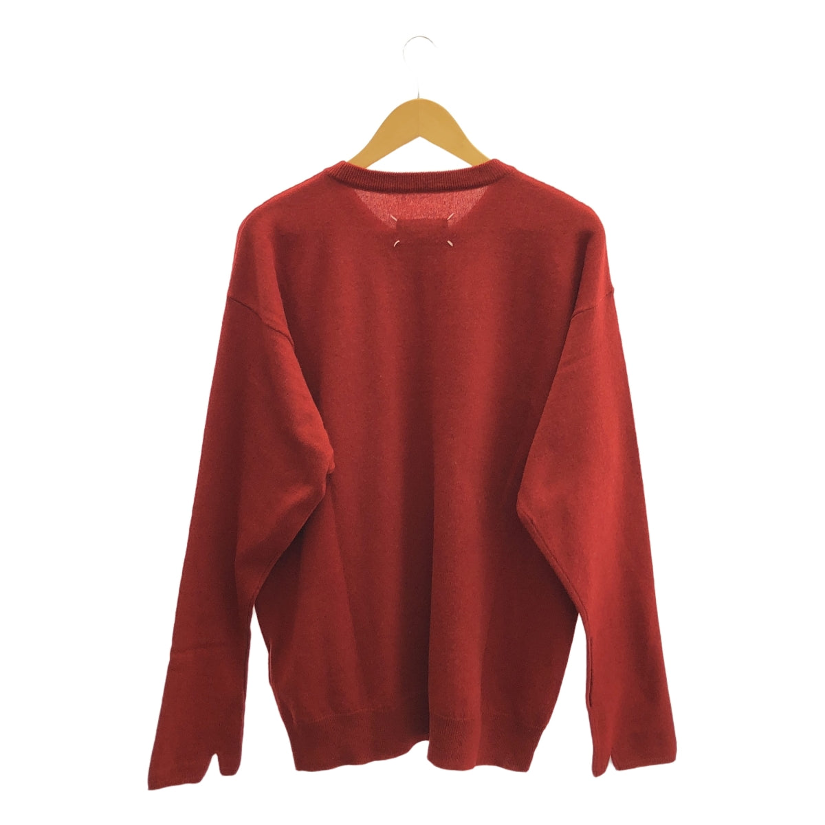 [狀況良好] Maison Margiela | 2020AW | 羊絨混紡圓領針織衫 | M | 紅色 | 女款