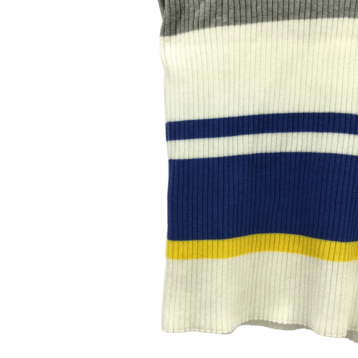 MASTER BUNNY EDITION  / マスターバニーエディション | コットン ロゴ リブ ニット ポロ | 0 | マルチカラー | レディース