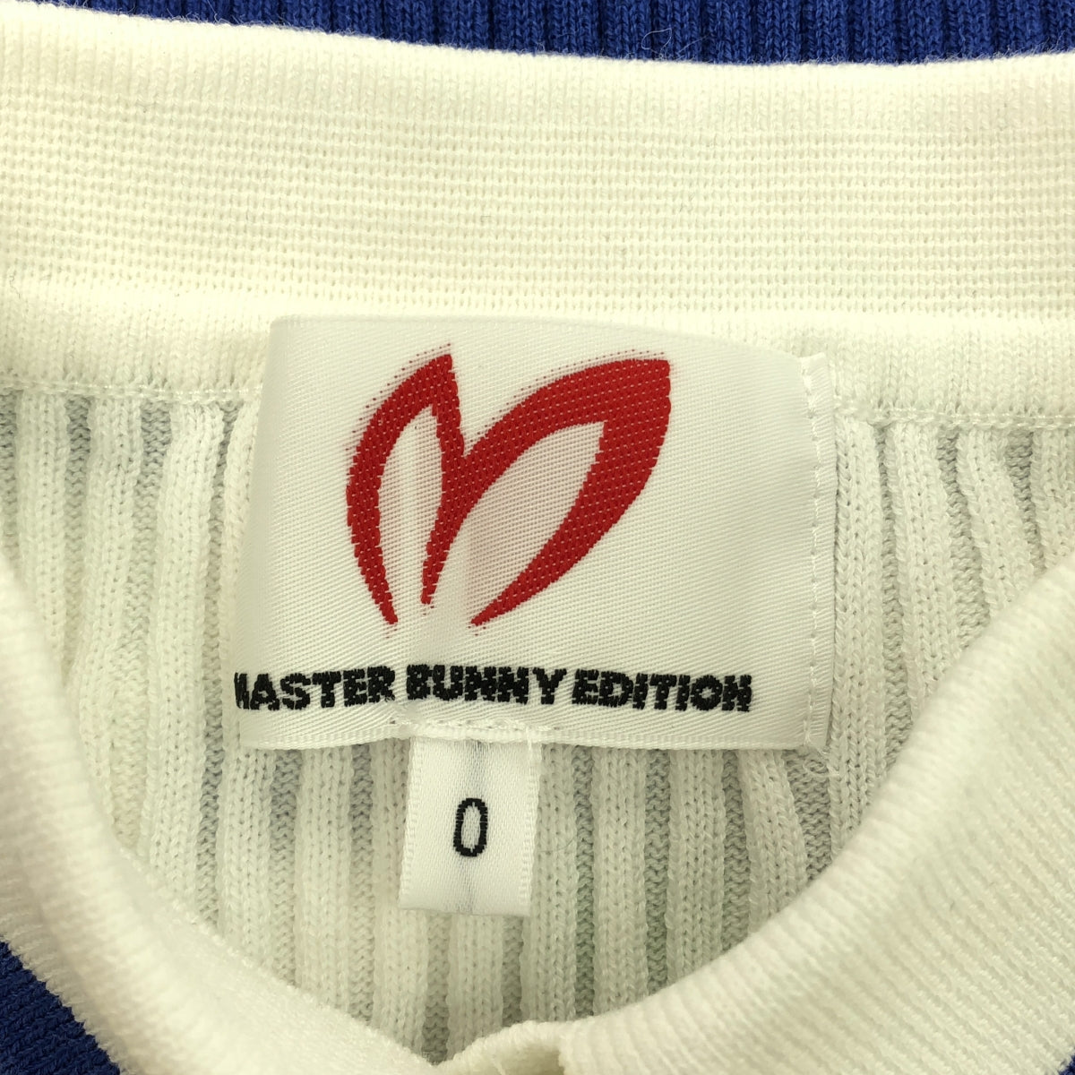 MASTER BUNNY EDITION  / マスターバニーエディション | コットン ロゴ リブ ニット ポロ | 0 | マルチカラー | レディース