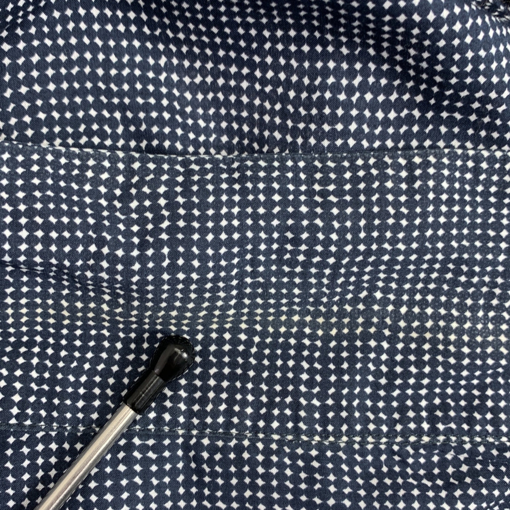 GIORGIO ARMANI / 조르지오 아르마니 | 총 무늬 플라이 프론트 오픈 컬러 셔츠 | 38 |