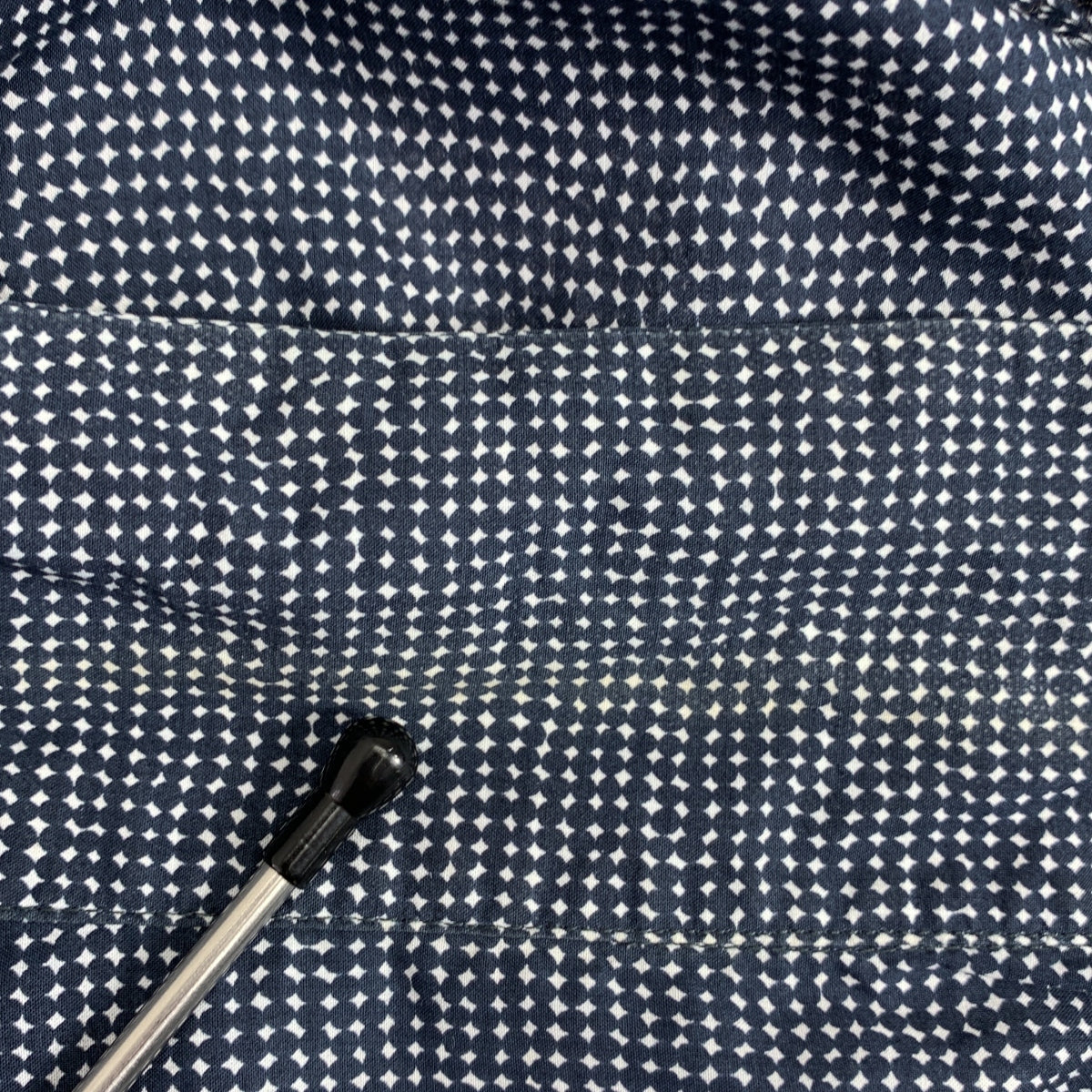 GIORGIO ARMANI / 조르지오 아르마니 | 총 무늬 플라이 프론트 오픈 컬러 셔츠 | 38 |