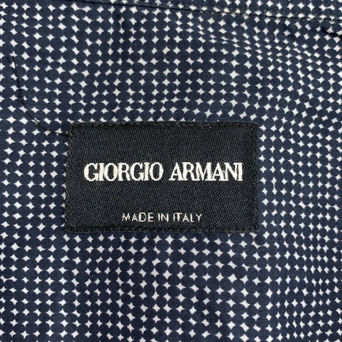 GIORGIO ARMANI / ジョルジオアルマーニ | 総柄 フライフロント オープンカラー シャツ | 38 | メンズ