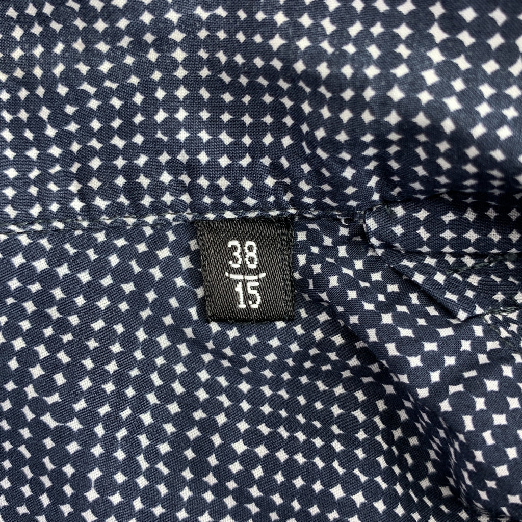 GIORGIO ARMANI / 조르지오 아르마니 | 총 무늬 플라이 프론트 오픈 컬러 셔츠 | 38 |