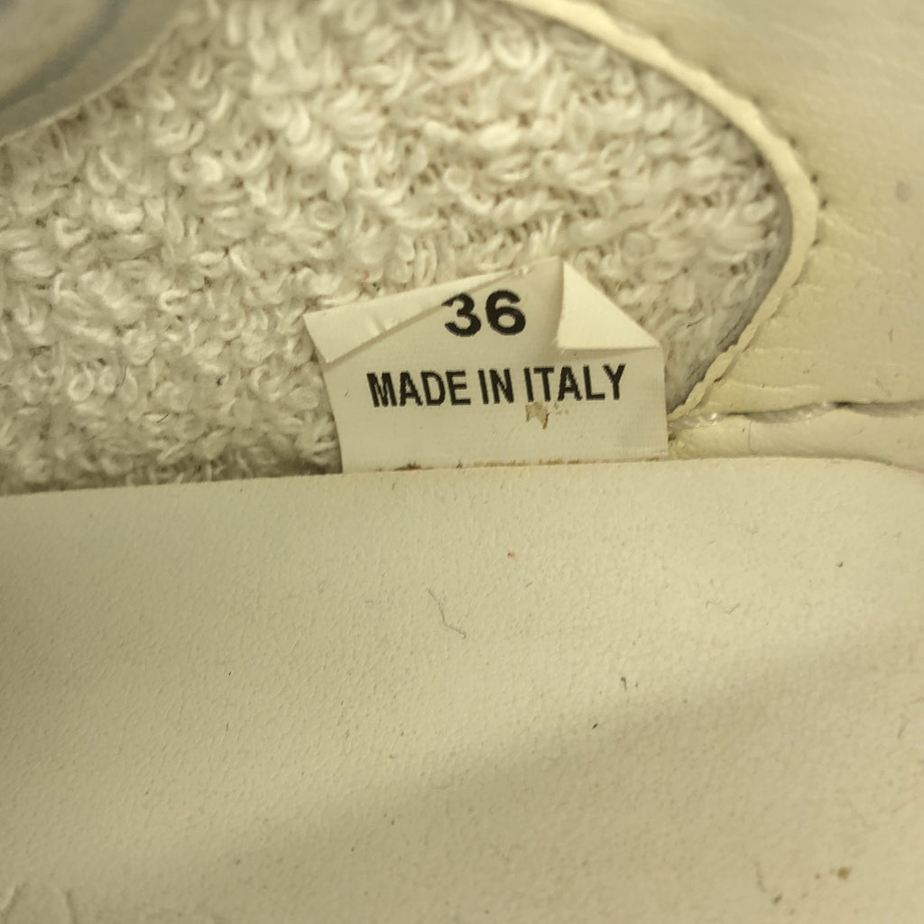 斯特拉·麥卡尼 | FABRIC SNEAKER FAULE / 絨面革邊飾皮革厚底運動鞋 | 36 |白色/紅色 |女性的