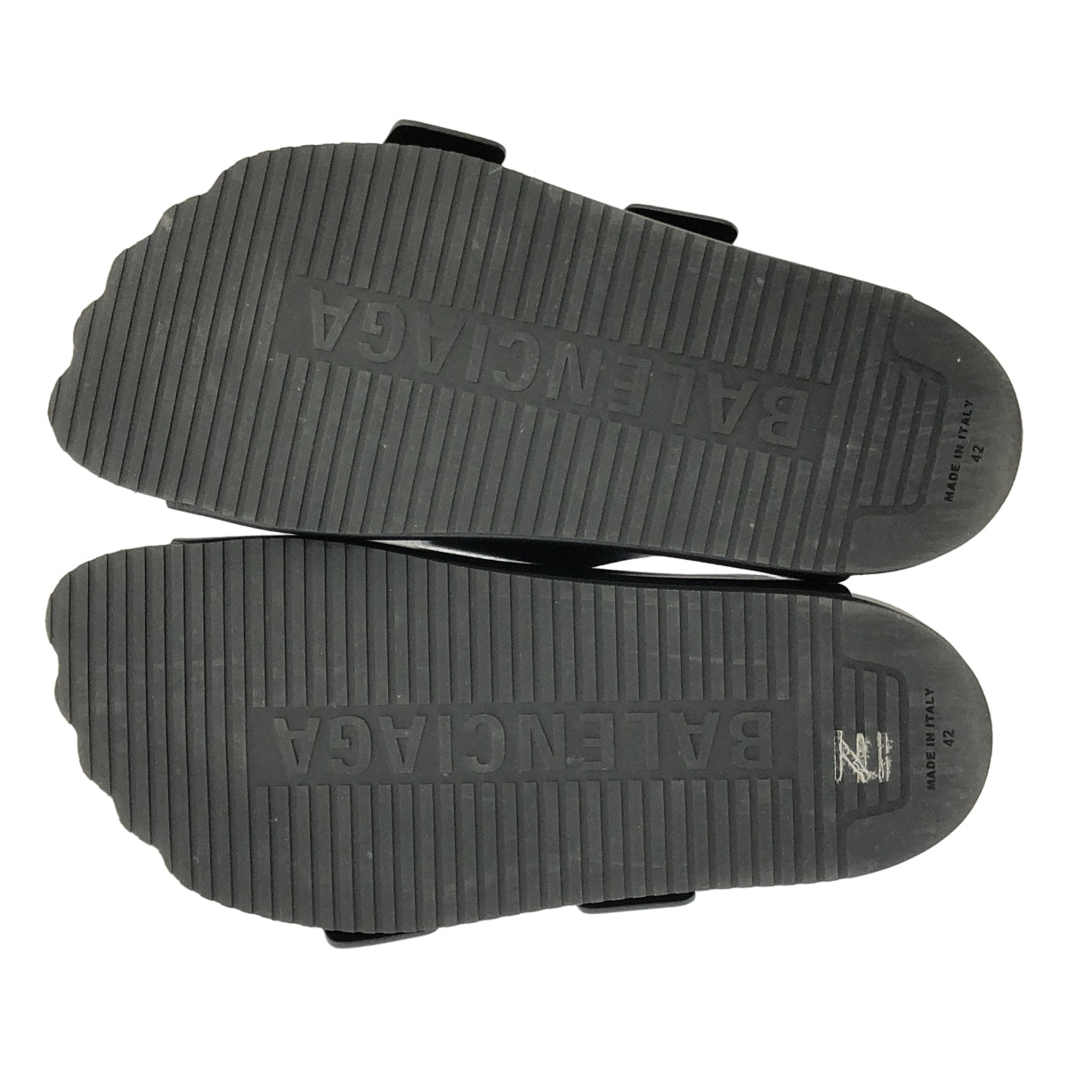 【미품】 BALENCIAGA / 발렌시아가 | Sunday / 선데이 가죽 스트랩 샌들 | 42 | 블랙 | 남성