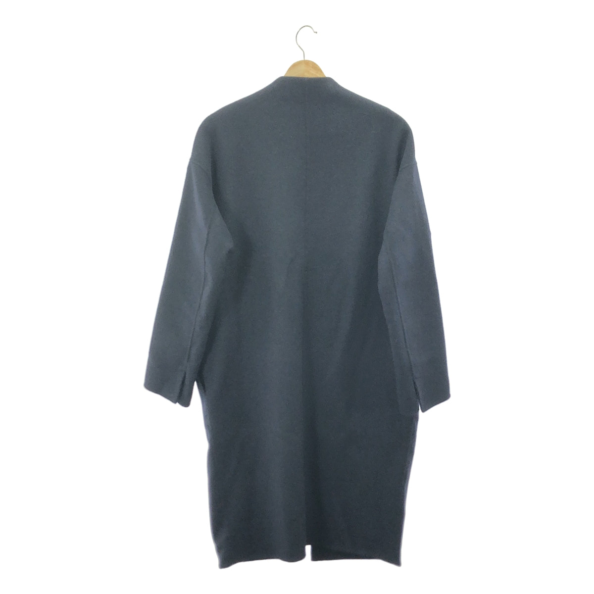 ENFOLD | 羊毛 River 無領大衣 | 36 碼 | 海軍藍 | 女款