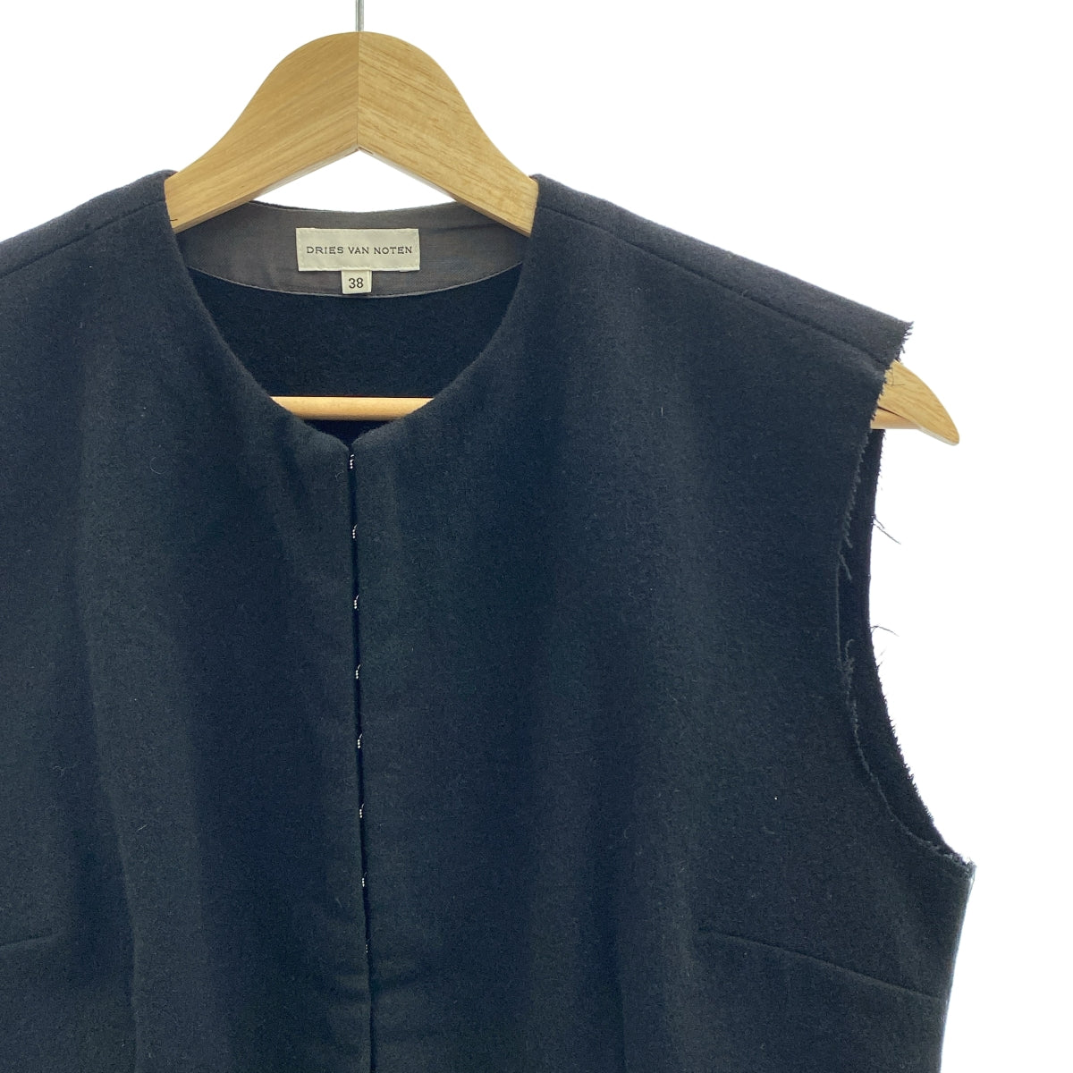 DRIES VAN NOTEN / ドリスヴァンノッテン | ウール カットオフ インナーベスト | 38 | レディース