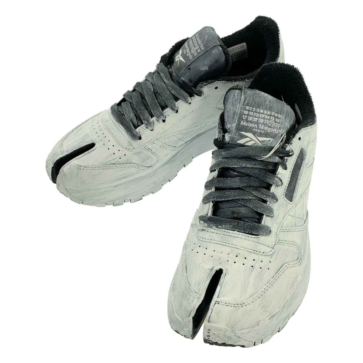 Maison Margiela / メゾンマルジェラ | × Reebok Project 0 CL ペイント加工 タビ スニーカー | 24.5 | レディース