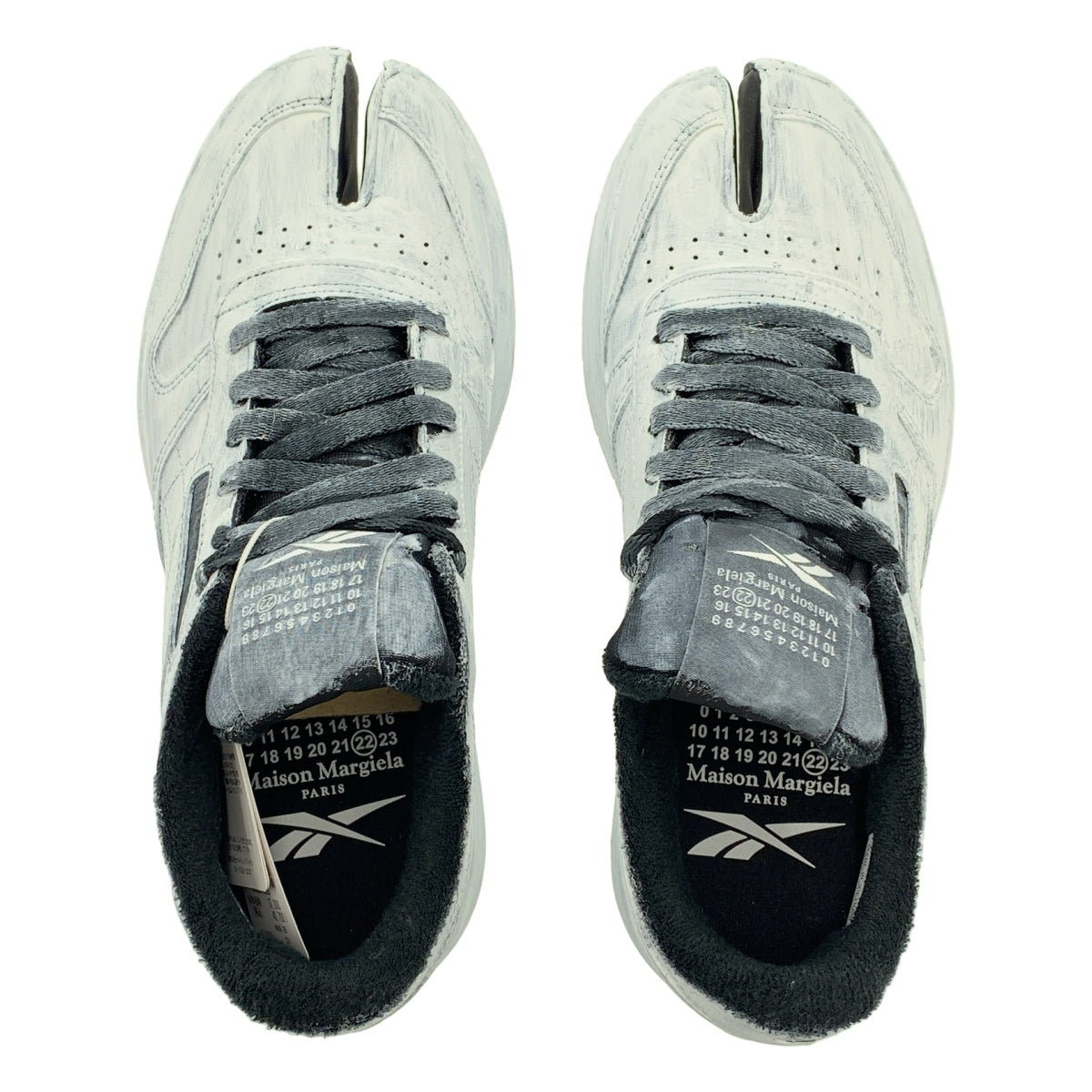 Maison Margiela / メゾンマルジェラ | × Reebok Project 0 CL ペイント加工 タビ スニーカー | 24.5 | レディース