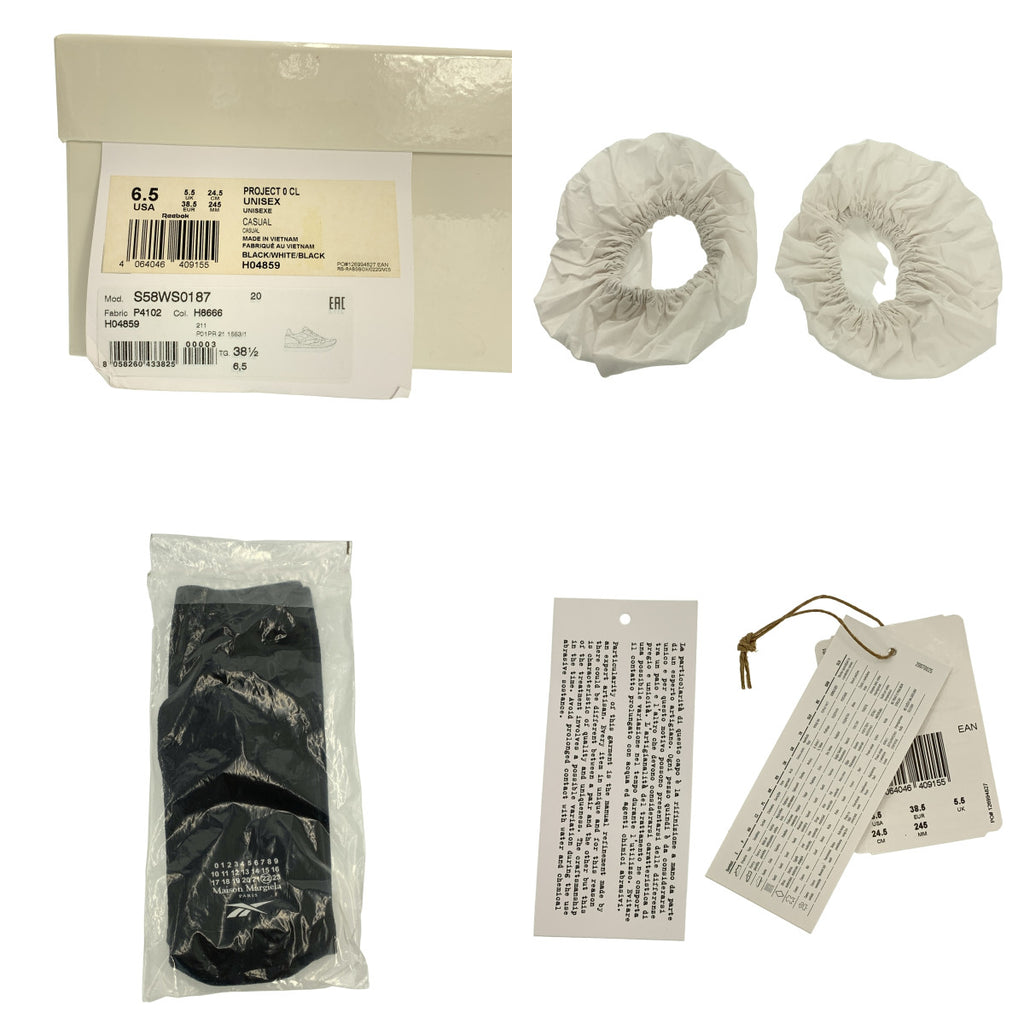 Maison Margiela / メゾンマルジェラ | × Reebok Project 0 CL ペイント加工 タビ スニーカー | 24.5 | レディース