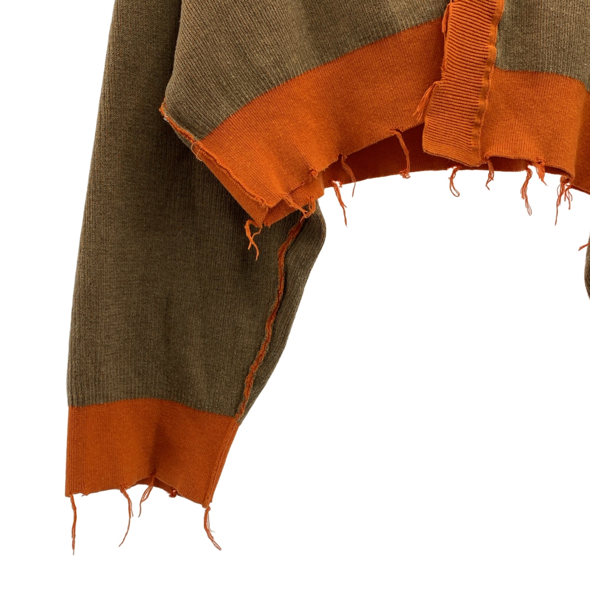 PERVERZE Dip-dyeリブ ニットカーディガン PERVERZE（パーバーズ）の「Dip-dye Rib Knit Cardigan（カーディガン