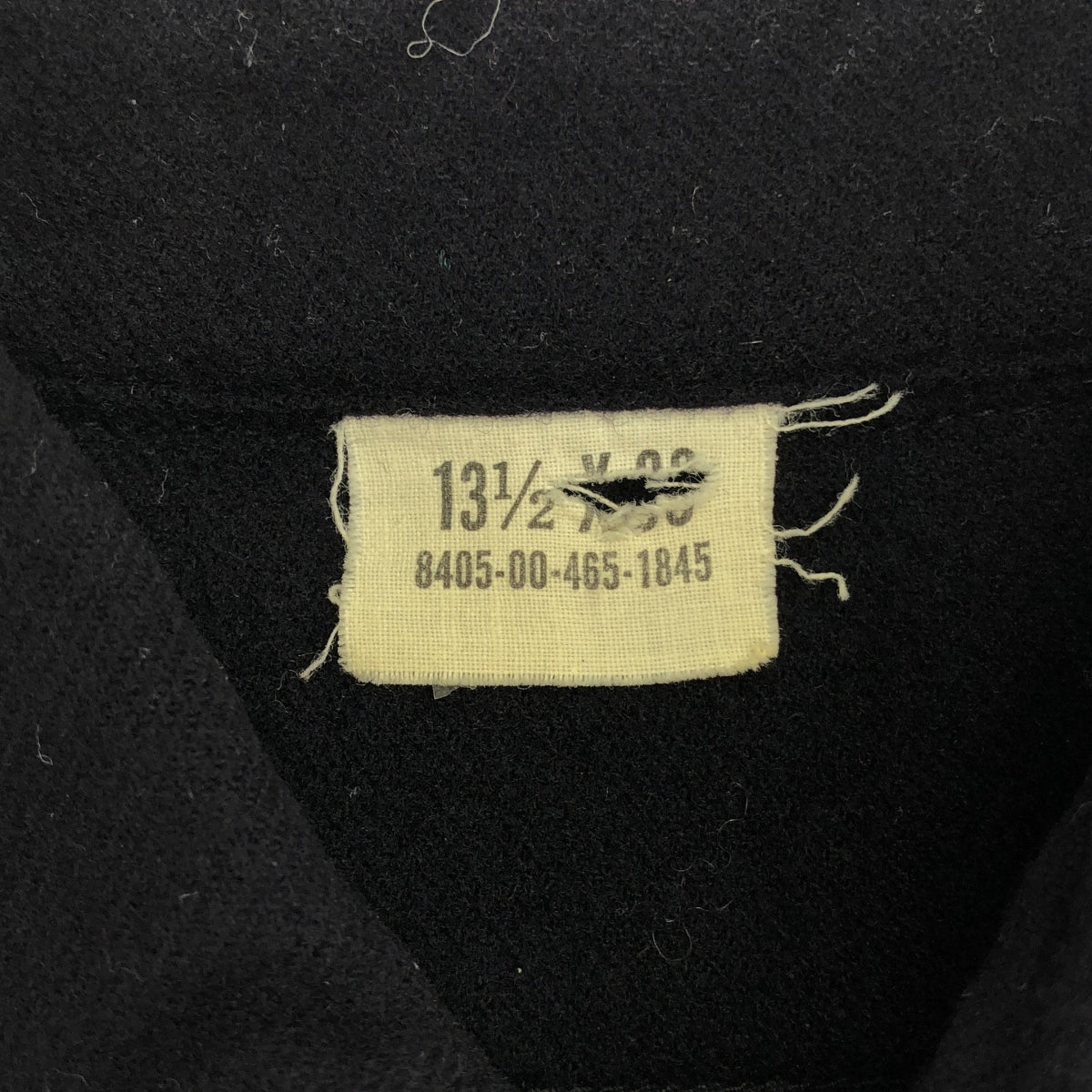 VINTAGE / ヴィンテージ古着 | U.S.NAVY アメリカ軍 ウールフランネル CPOシャツ | 13 1/2 | ネイビー | メンズ