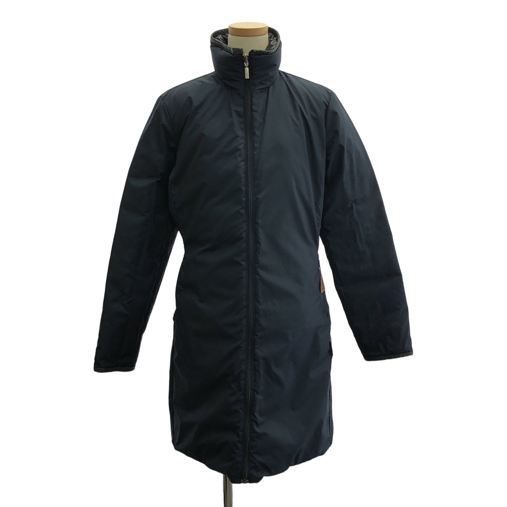 MONCLER / モンクレール | 2006-2008 | 茶タグ リバーシブル キルティング ダウン コート | 0 | ネイビー | レディース