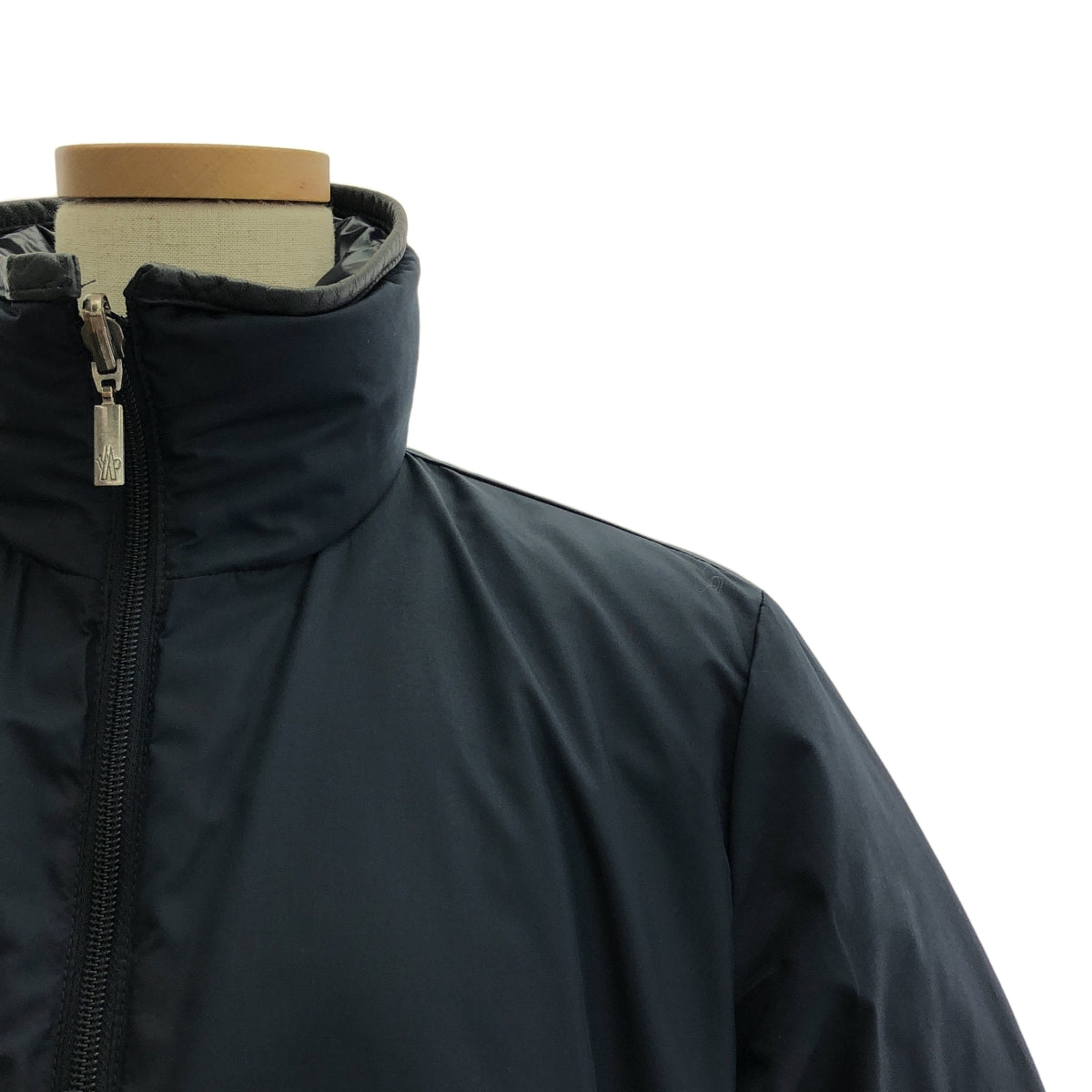 MONCLER / モンクレール | 2006-2008 | 茶タグ リバーシブル キルティング ダウン コート | 0 | ネイビー | レディース