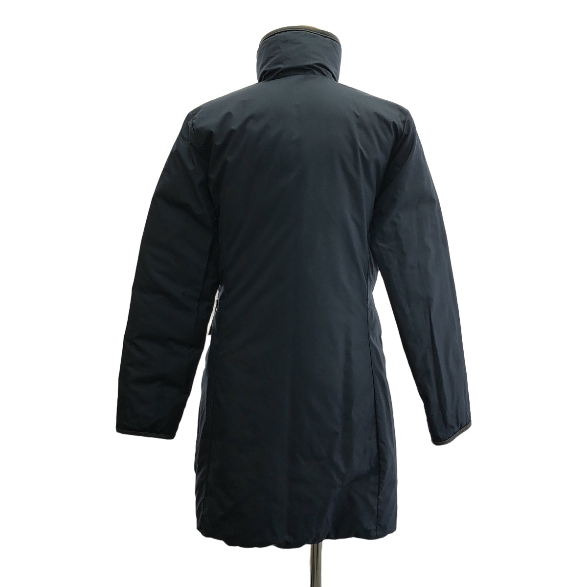 MONCLER / モンクレール | 2006-2008 | 茶タグ リバーシブル キルティング ダウン コート | 0 | ネイビー | レディース