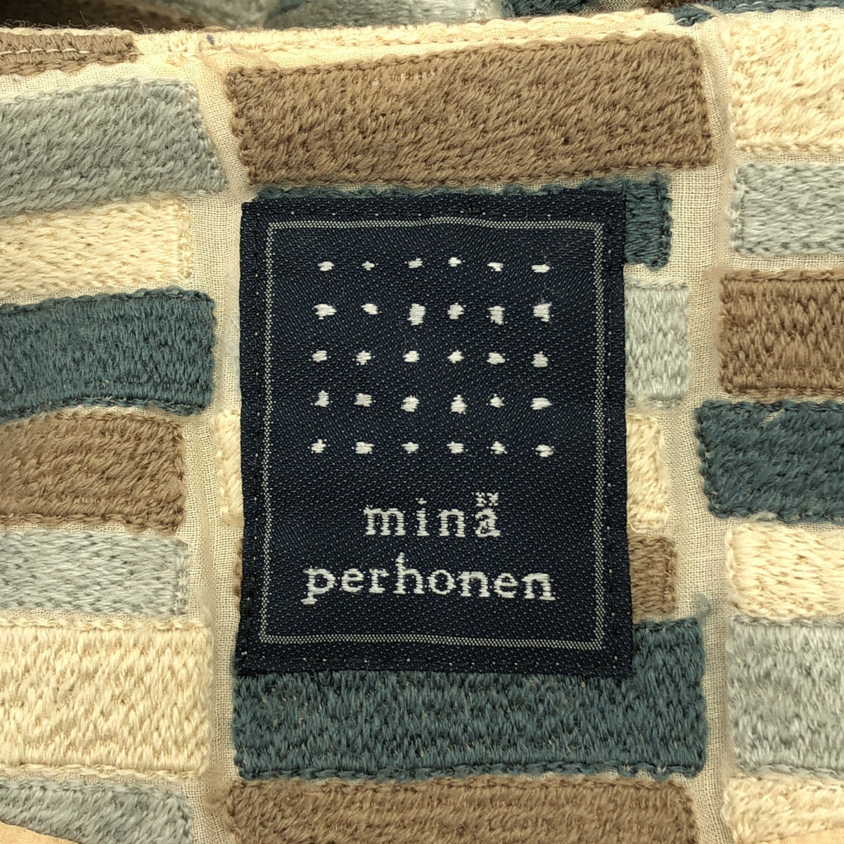 mina perhonen / ミナペルホネン | lake ノーカラー ハーフコート | 36 | レディース