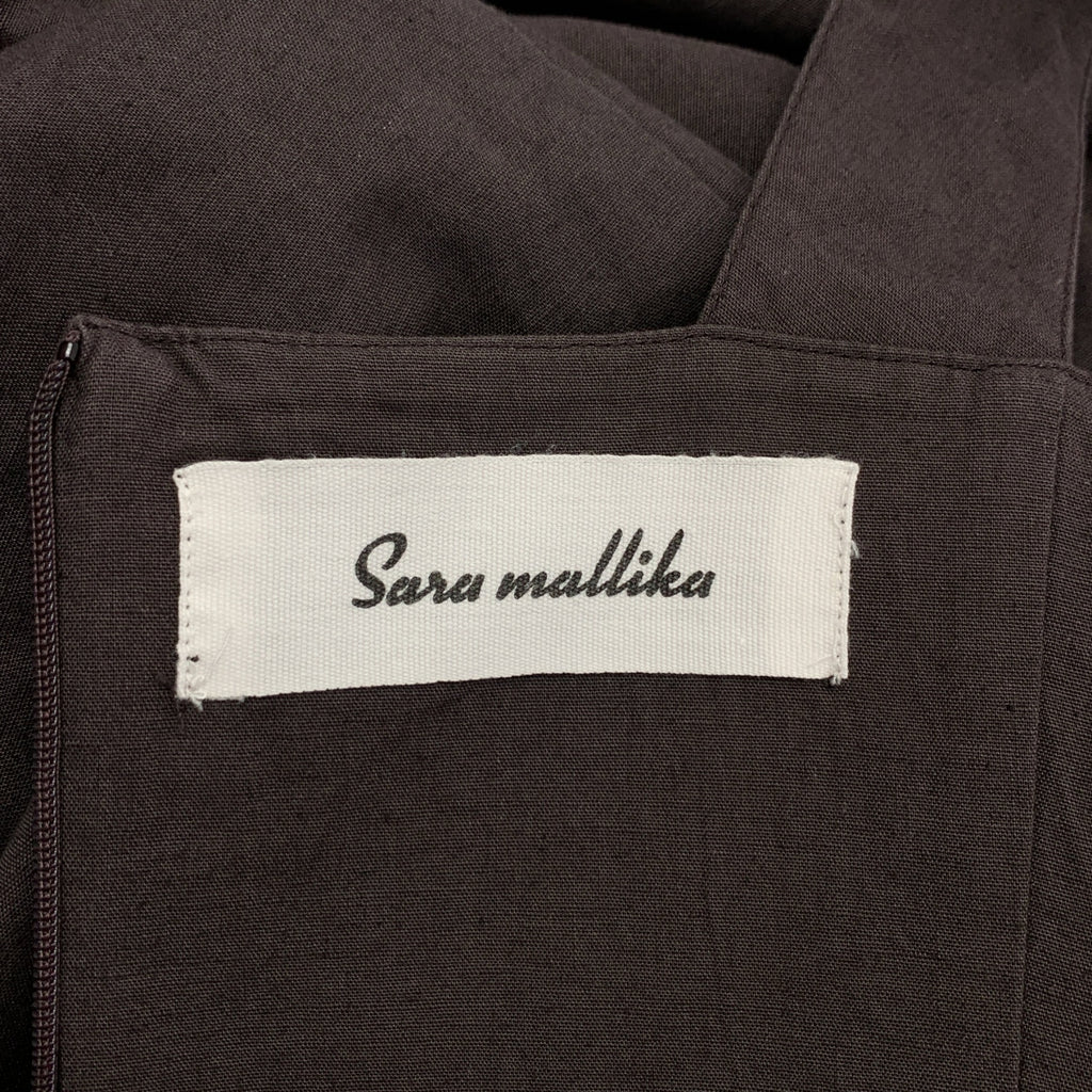 sara mallika / サラマリカ | コットン リネン ノースリーブ ワンピース |