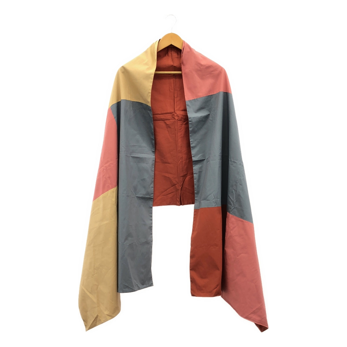 [狀況良好] COMME des GARÇONS | 2005春夏 |大號棉質拼布披肩 |多色的