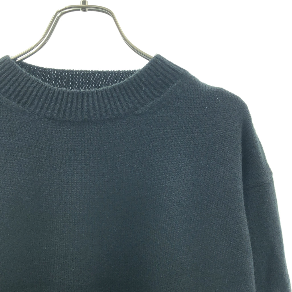 S'YTE YOHJI YAMAMOTO / サイトヨウジヤマモト | ウール混 ジャガード プルオーバー ニット | 3 | ブラック | メンズ