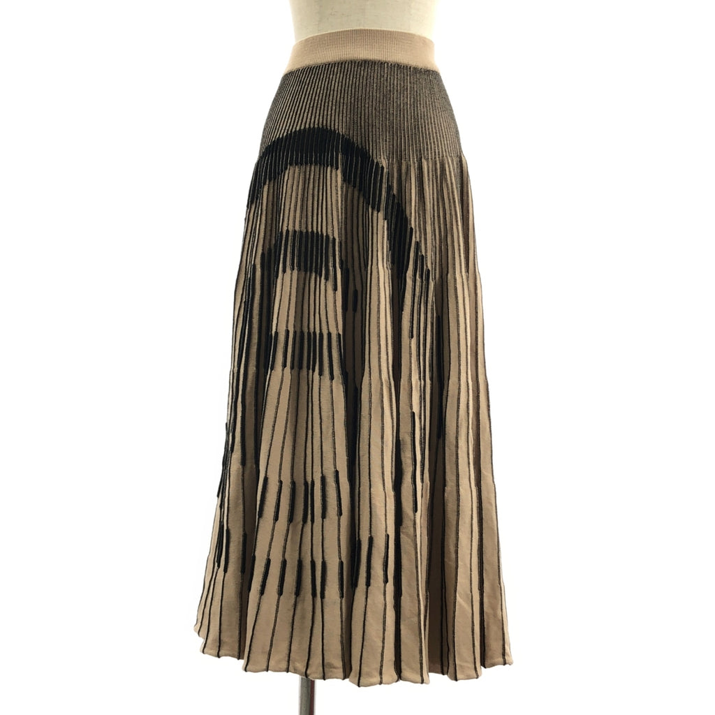 MM6 Maison Margiela / 엠엠 식스 메종 마르제라 | 2020AW | 코튼 로고 리브 니트 웨스트 고무 스커트 | S |