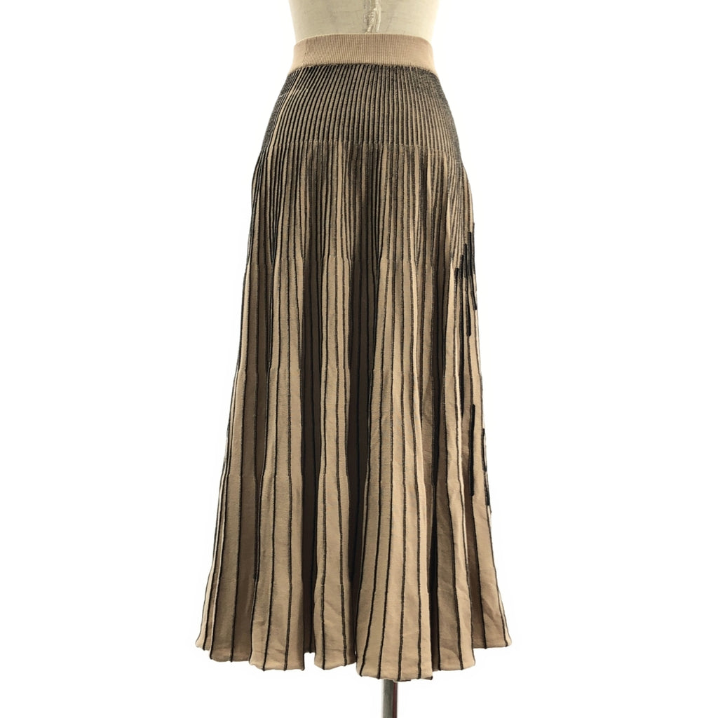 MM6 Maison Margiela / 엠엠 식스 메종 마르제라 | 2020AW | 코튼 로고 리브 니트 웨스트 고무 스커트 | S |