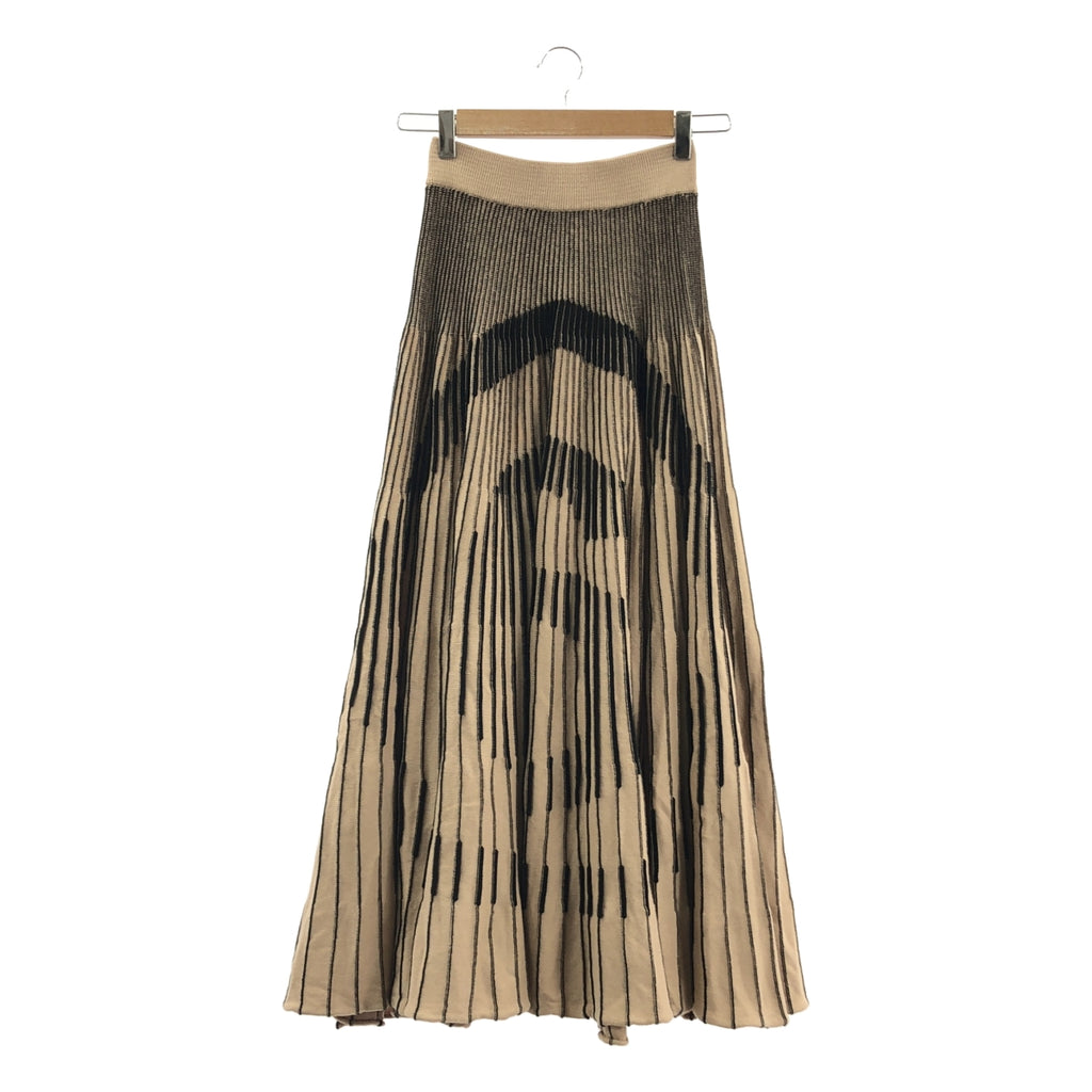 MM6 Maison Margiela / 엠엠 식스 메종 마르제라 | 2020AW | 코튼 로고 리브 니트 웨스트 고무 스커트 | S |