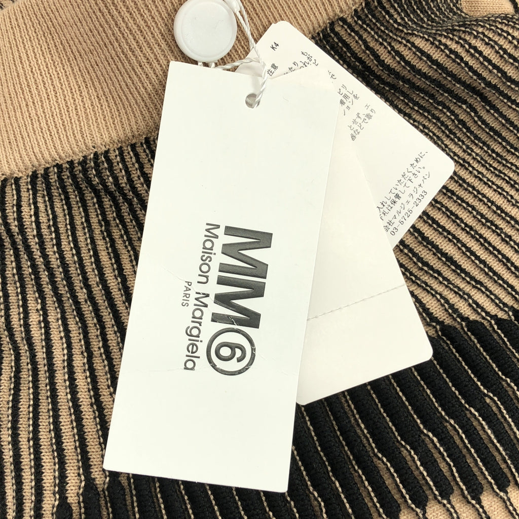 MM6 Maison Margiela / 엠엠 식스 메종 마르제라 | 2020AW | 코튼 로고 리브 니트 웨스트 고무 스커트 | S |