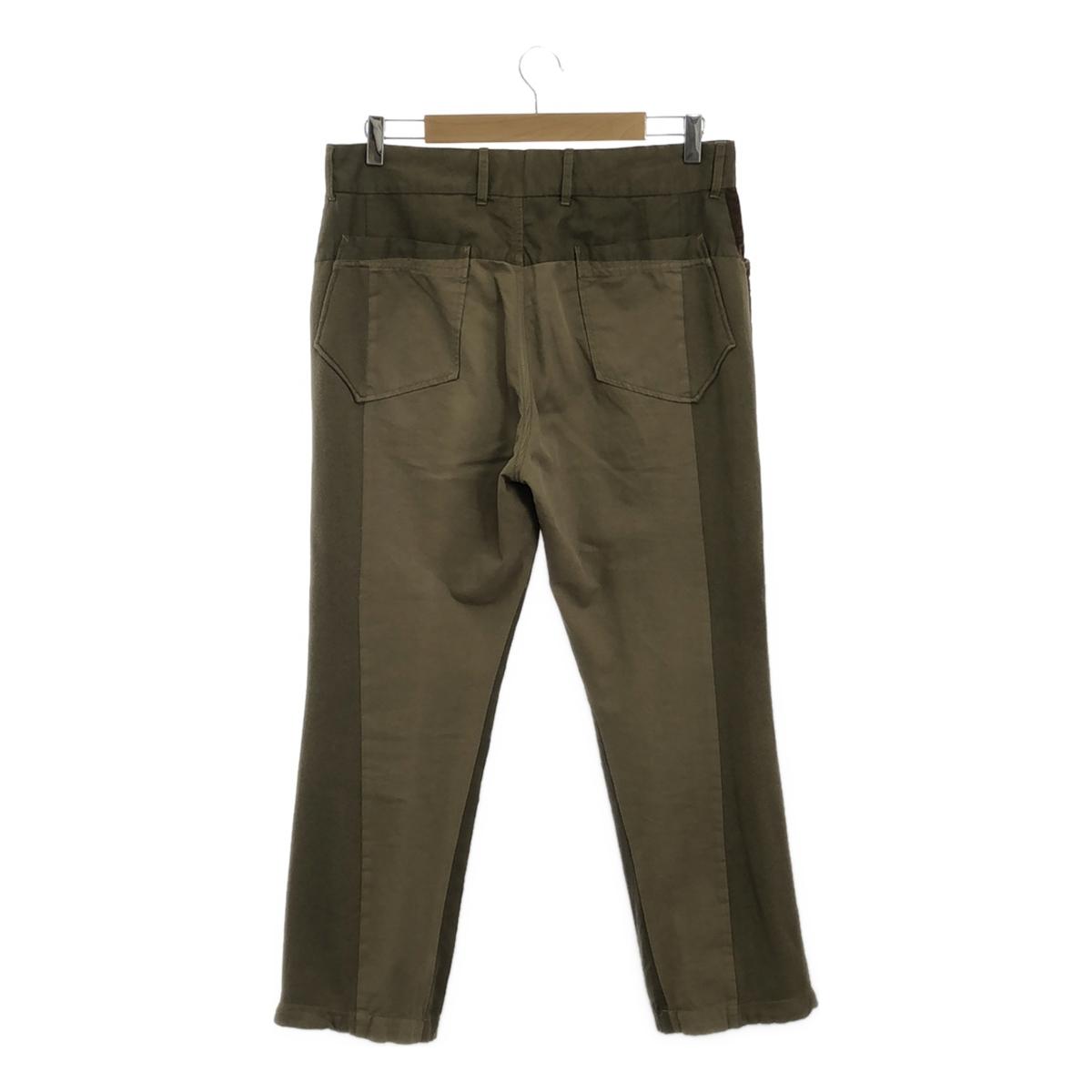 SLOWGUN | Cotton linen mixed material side line slacks | 2 | Men's