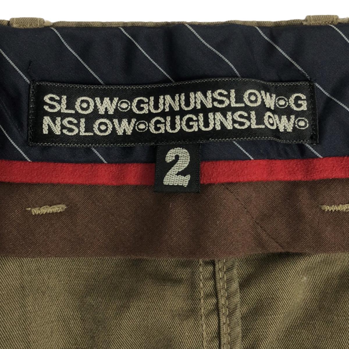 SLOWGUN | Cotton linen mixed material side line slacks | 2 | Men's